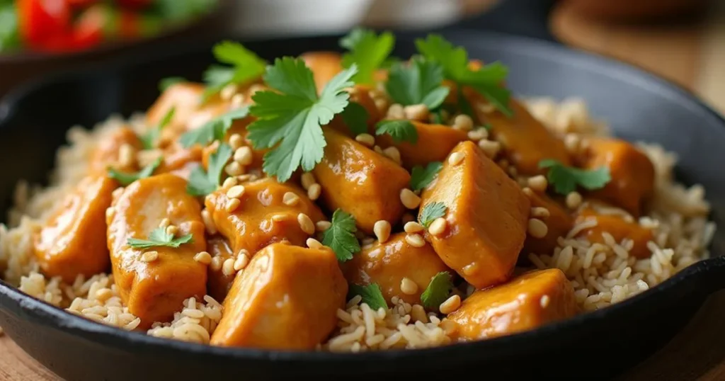 Chicken with Peanut Butter