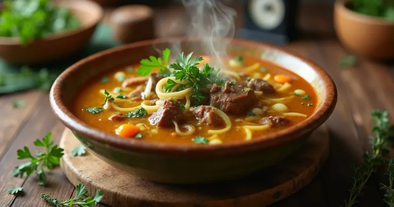 leek and beef soup