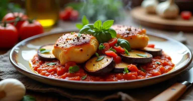 Chicken and Aubergine Dish